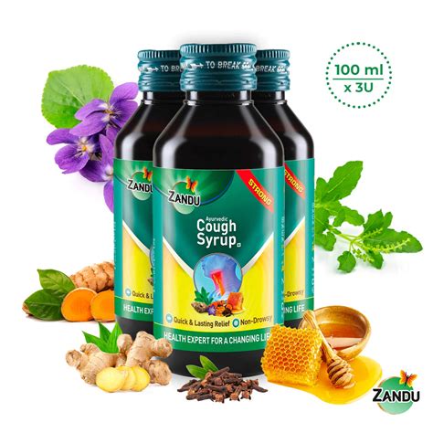 Best Ayurvedic Cough Syrup | Buy Zandu Ayurvedic Cough Syrup for Dry, Wet & Allergic Cough