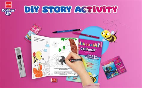 Cello ColourUp Celebration Kit | Colour Set for Kids with Crayons ...