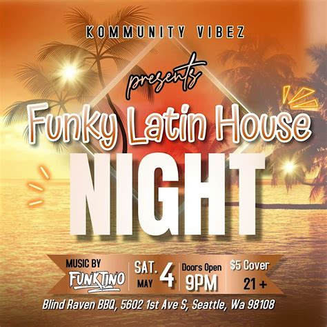 Funky Latin House Music Night, Blind Raven BBQ & Catering, Seattle, 4 ...