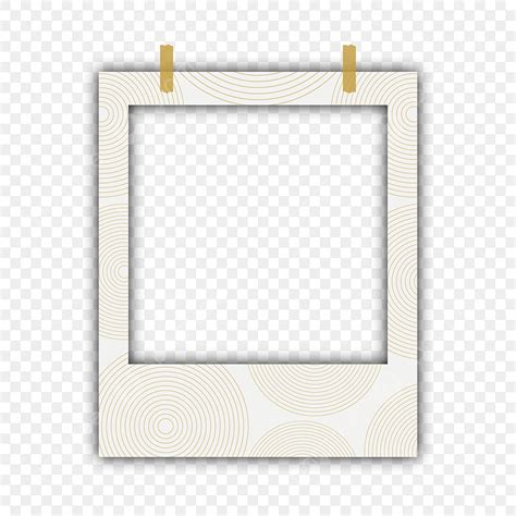 Polaroid Frame Template Design Transparent Background, Card, Empty ...