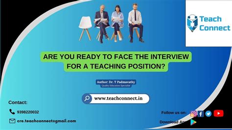 Are you ready to face the interview for a teaching position?