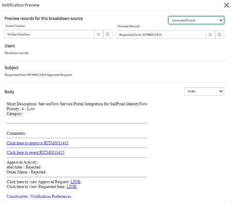 Image result for ServiceNow Approval Request