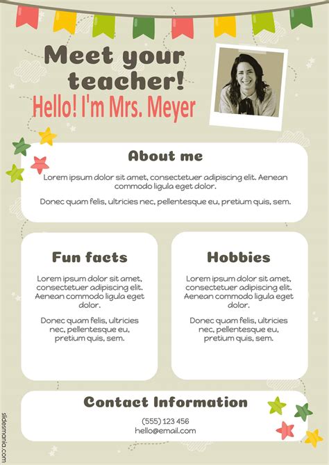 Meet The Teacher Templates (Free) – Google Docs, Canva & PDF [2025-2026]