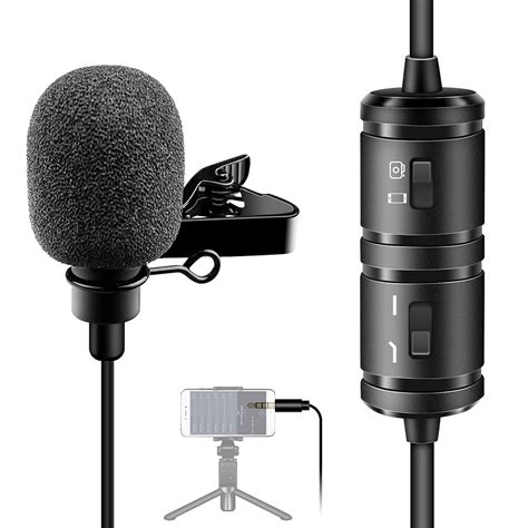Professional Lavalier Microphone Set for Android,Camera,PC,iPhone,3.5mm ...