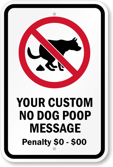 Image result for Dog Poop Signs