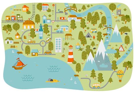 Image result for Simple Map for Kids
