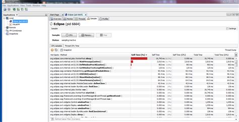 Java VisualVM 的图像结果
