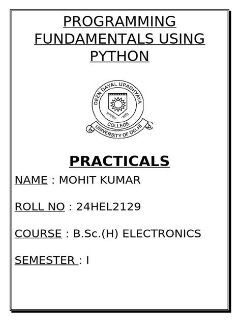 Image result for Python Practical PDF