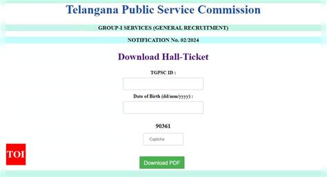 TSPSC Group 1 Hall Ticket 2024 Released on tspsc.gov.in: Download Your ...
