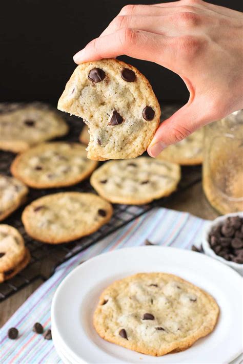 Thin and Chewy Chocolate Chip Cookies with Bisquick