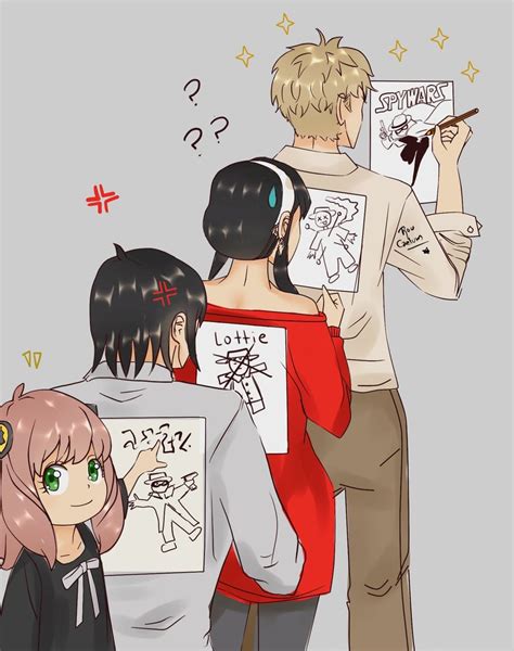 yor briar, anya, twilight, and yuri briar (spy x family) drawn by rou ...