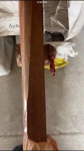 Stainless Steel Railing - SS 304 40x40 Wooden Finish Slotted Pipe with ...