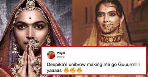Deepika Padukone Is Rocking A Unibrow In "Padmavati" And People Cannot ...