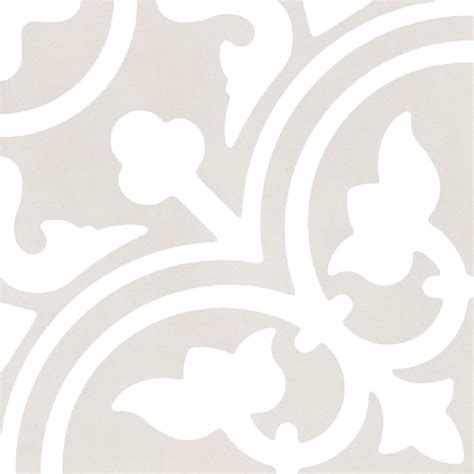 allen + roth Annabelle Gray 8-in x 8-in Glazed Porcelain Encaustic ...