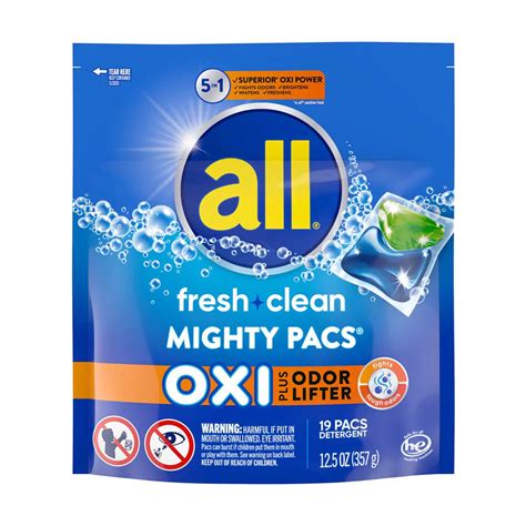 Buy All Fresh & Clean Mighty Pacs Oxi with Odor Lifter, 19 ct from ...