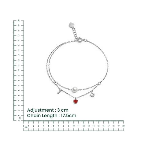 Silver Layered Love Charm Bracelet – Ziasilverstore