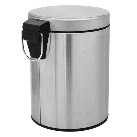 Stainless Steel 5 Litre - Silver Soft Close Pedal Dustbin Matte Finish
