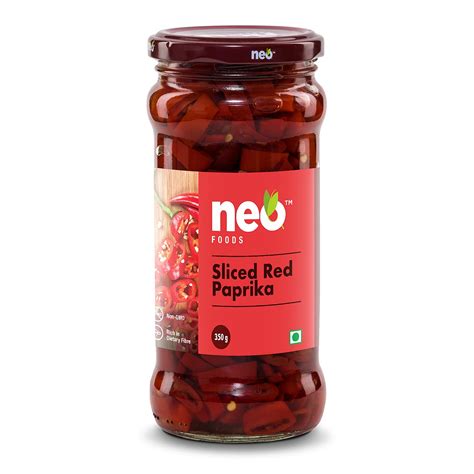 Neo Sliced Red Paprika 350g I 100% Vegan I Ready-to-Eat Fibre-Rich ...