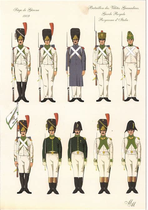Italy; Royal Guard, Velite Grenadiers Battalion, Seige of Gerone 1809 ...