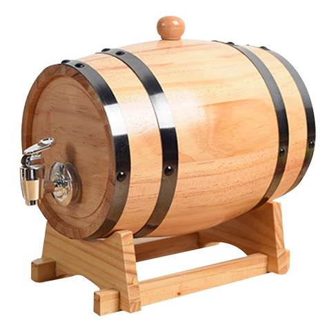 Buy Whiskey Barrel,Wine Barrel 3L Whiskey Barrel with Tap ＆ Stand Oak ...