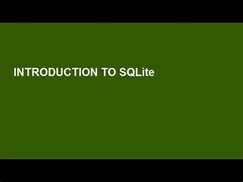 Image result for Sqlite3 Tutorial