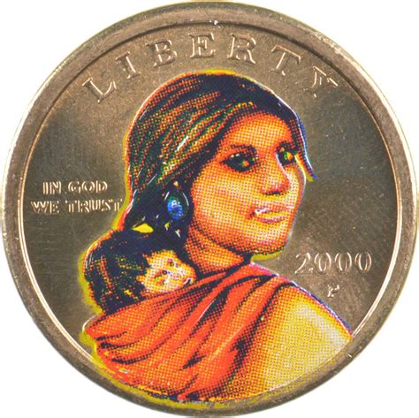 Custom - COLORIZED - 2000-P Sacagawea Dollar - High Collectible ...