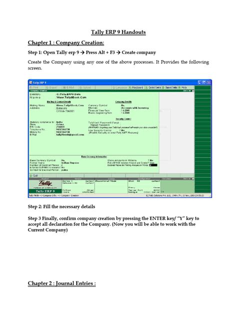 Image result for Tally Tutorial PDF Download