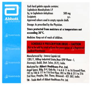 Rofex 500 Mg Capsule: Uses, Side Effects, Price & Substitutes