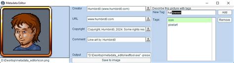 Metadata Editor 的图像结果
