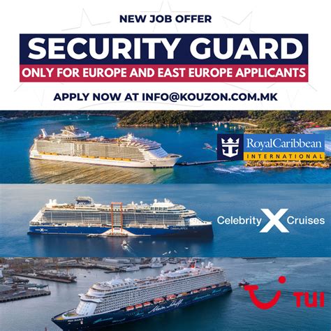 SECURITY GUARD Kouzon Cruise Ship Jobs