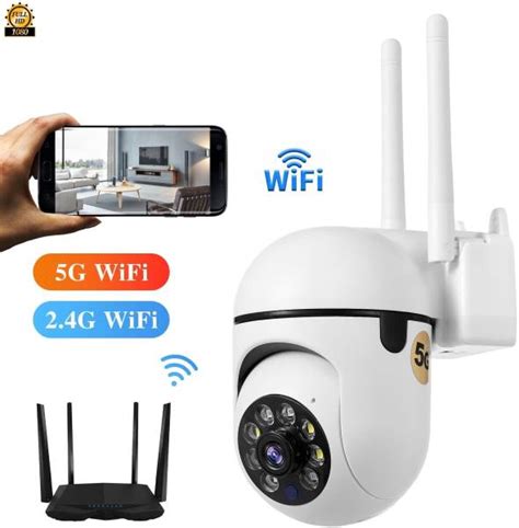 OSHSIZ PTZ Dual Lens Wireless Video Surveillance CCTV Cameras P2P Speed ...