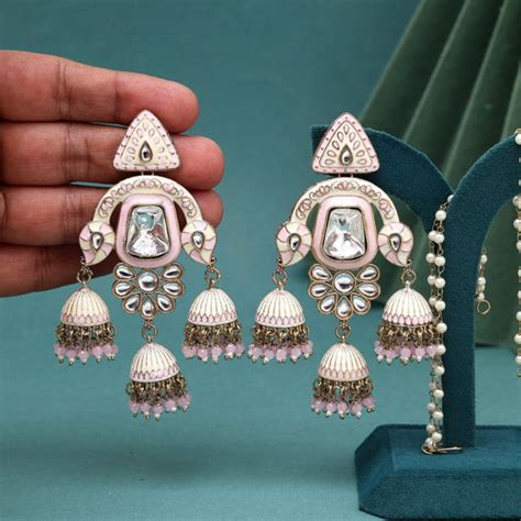 Wholesale Meenakari Earrings | Buy Meenakari Earrings Online
