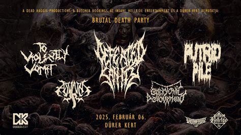IHE BRUTAL DEATH PARTY - DEFEATED SANITY (DE) + GUESTS @ DÜRER KERT ...
