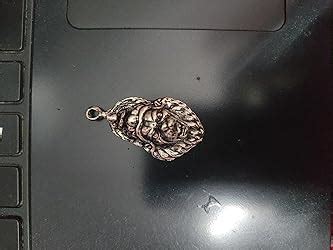 Mahi Rhodium Plated Oxidised Laxmi Narasimha Swamy Unisex Pendant ...