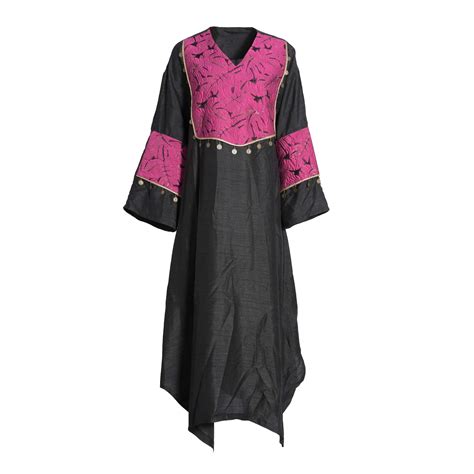 Fahm Women's Black/Purple Dress, Free Size – Bluesalon.com