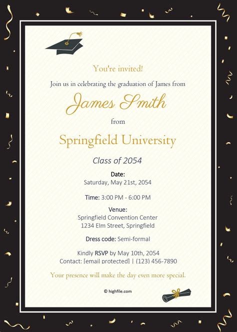 Image result for How to Use Microsoft Word to Create a Graduation Invite