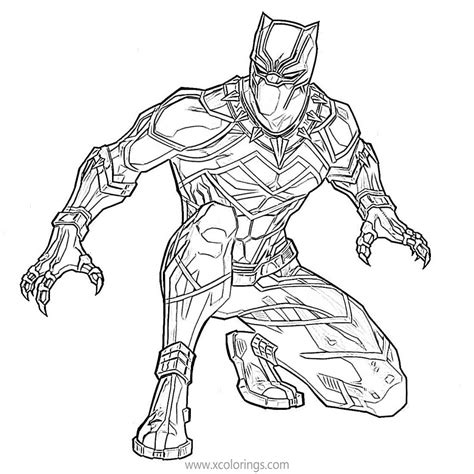 Avengers Black Panther Coloring Pages