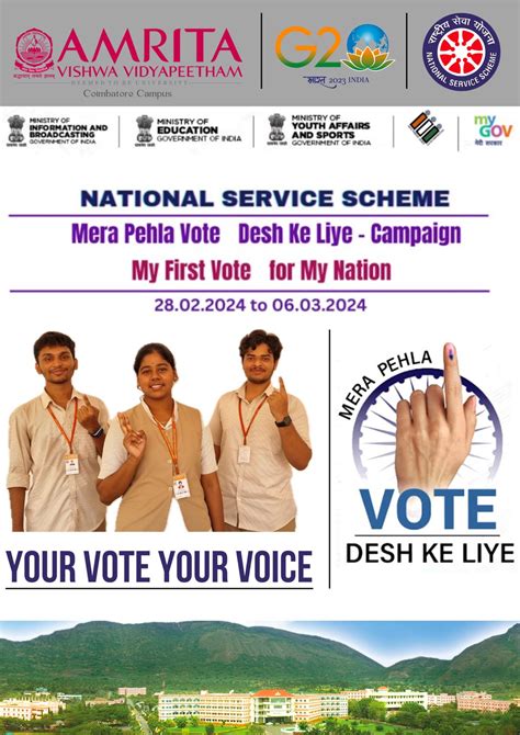 My First Vote for My Nation | Intranet Amrita Vishwa Vidyapeetham ...
