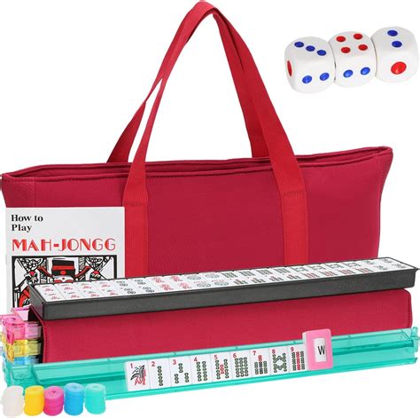 Amazon.com: Dreamtrue American Mahjong Game Set, 166 Premium White ...