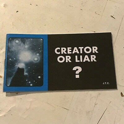 creator or liar? tract christian jack chick #005 