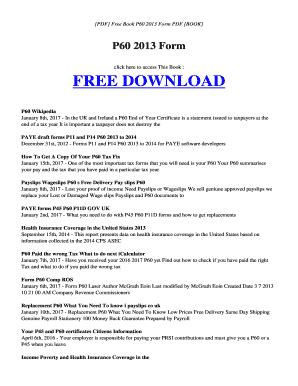 18 Printable p60 form Templates - Fillable Samples in PDF, Word to ...