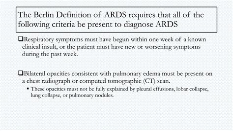 Acute Respiratory Distress Syndrome | PPTX