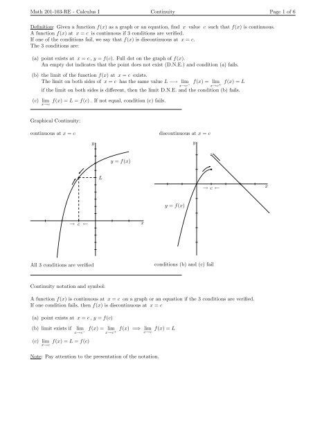 Image result for Continuity Explained Calculus
