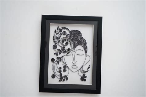 LORD GAUTAMA BUDDHA QUILLING ART FRAME-11×14 – PUNJAB HANDICRAFTS