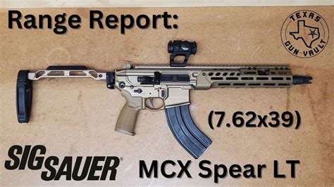 Range Report: Sig Sauer MCX Spear LT Pistol (7.62x39) - YouTube