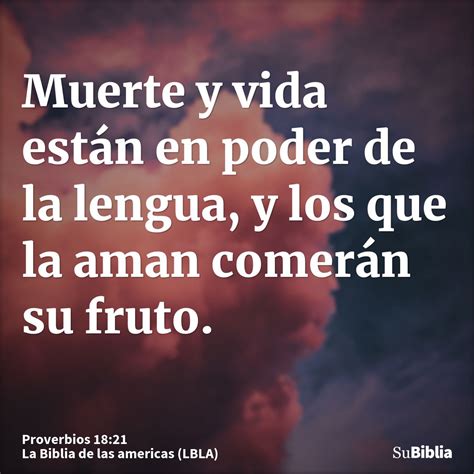 Proverbios 18:21 - Biblia