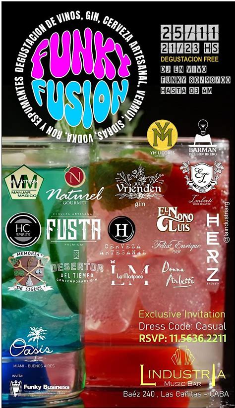 Funky Fusion-Degustacion de Gin, Vinos, Cervezas Artesanales y Otros ...