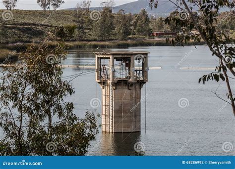 Intake Tower for Lower Otay Reservoir in Chula Vista, California Stock ...