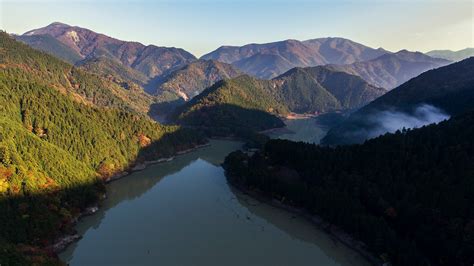 Morning beauty of mountain range in Suzuka City, Mie Prefecture, Japan ...