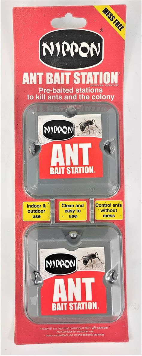 4 X Nippon Ant Killer - Indoor & Outdoor Ant Bait Stations, Ant Traps ...